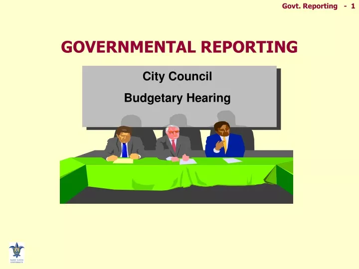 governmental reporting