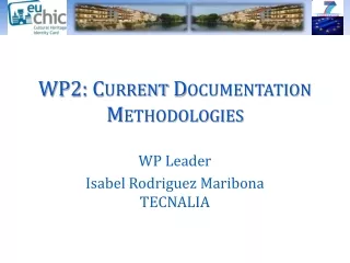 WP2:  Current Documentation Methodologies
