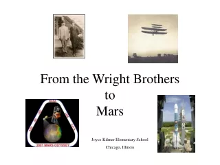 From the Wright Brothers to Mars