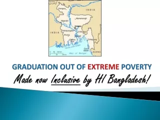 GRADUATION OUT OF  EXTREME  POVERTY  Made  now Inclusive  by HI Bangladesh!