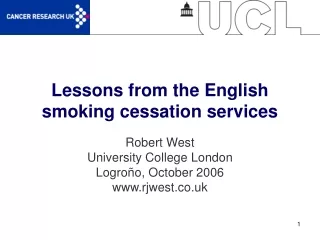 Lessons from the English smoking cessation services