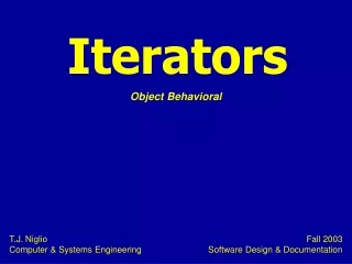 Iterators