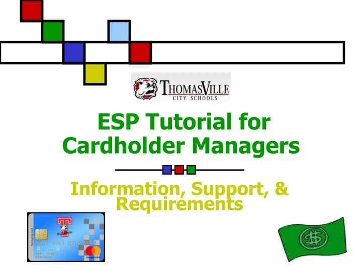 esp tutorial for cardholder managers