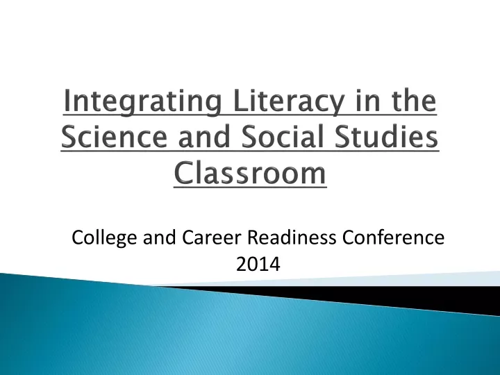 integrating literacy in the science and social studies classroom