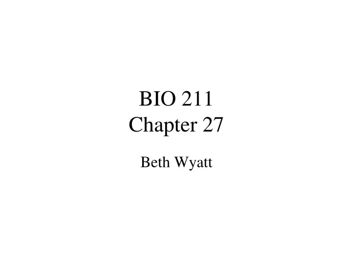 bio 211 chapter 27