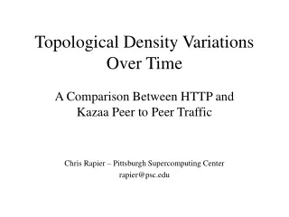 Topological Density Variations Over Time