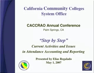 California  Community  Colleges  System Office