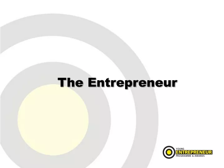 the entrepreneur