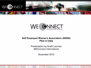 Self Employed Women’s Association (SEWA) Pilot in India Presentation by Arathi Laxman