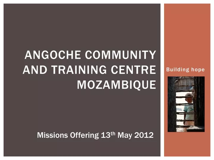 angoche community and training centre mozambique