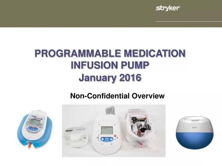 programmable medication infusion pump january 2016