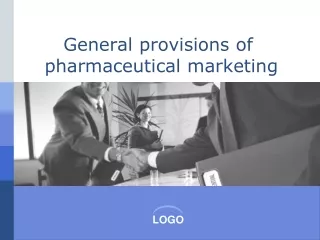 General provisions of  pharmaceutical marketing