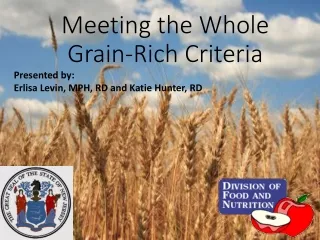 Meeting the Whole Grain-Rich Criteria