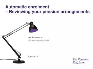 Automatic enrolment  – Reviewing your pension arrangements