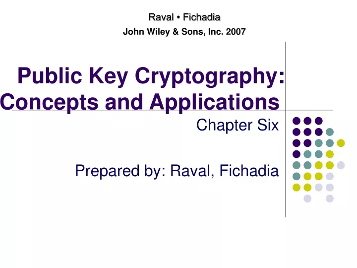 public key cryptography concepts and applications
