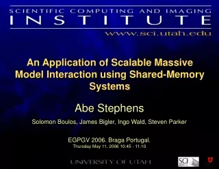 An Application of Scalable Massive Model Interaction using Shared-Memory Systems