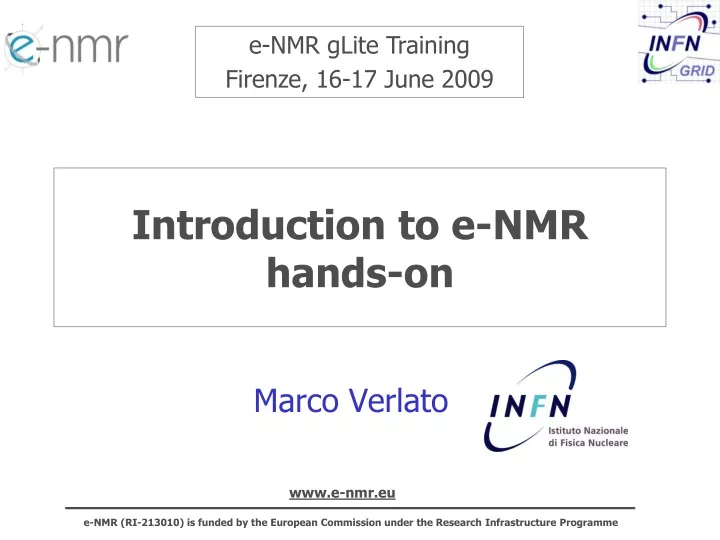 introduction to e nmr hands on