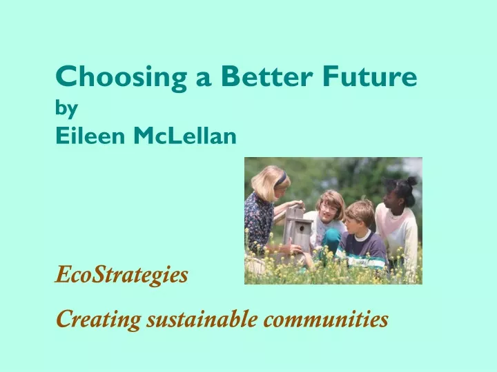 choosing a better future by eileen mclellan
