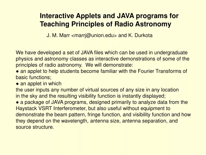 interactive applets and java programs