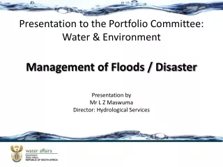 Management of Floods / Disaster
