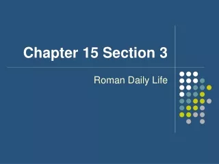 Chapter 15 Section 3