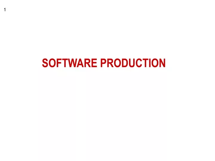 software production