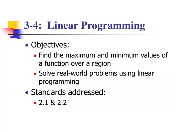 3 4 linear programming