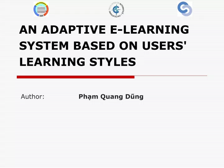an adaptive e learning system based on users learning styles