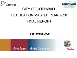 CITY OF CORNWALL RECREATION MASTER PLAN 2020 FINAL REPORT
