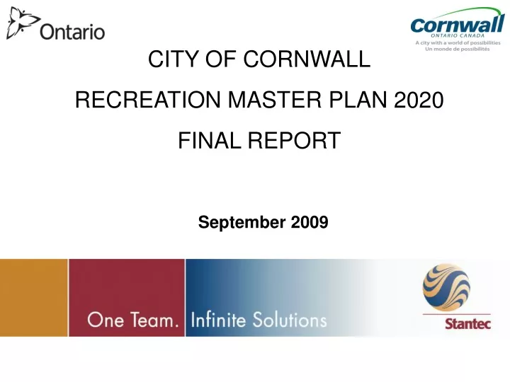 city of cornwall recreation master plan 2020