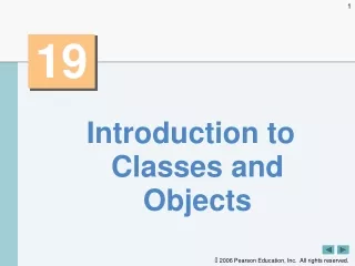 Introduction to Classes and Objects