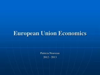 European Union Economics