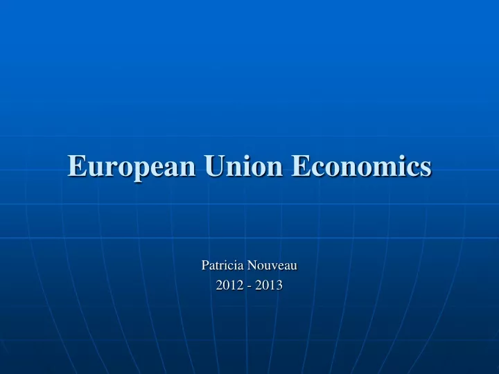 european union economics