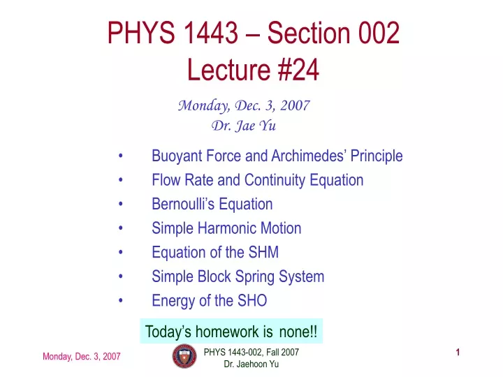 phys 1443 section 002 lecture 24