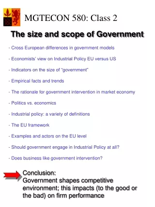 - Cross European differences in government models
