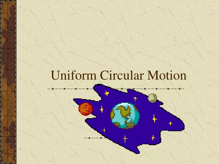 uniform circular motion