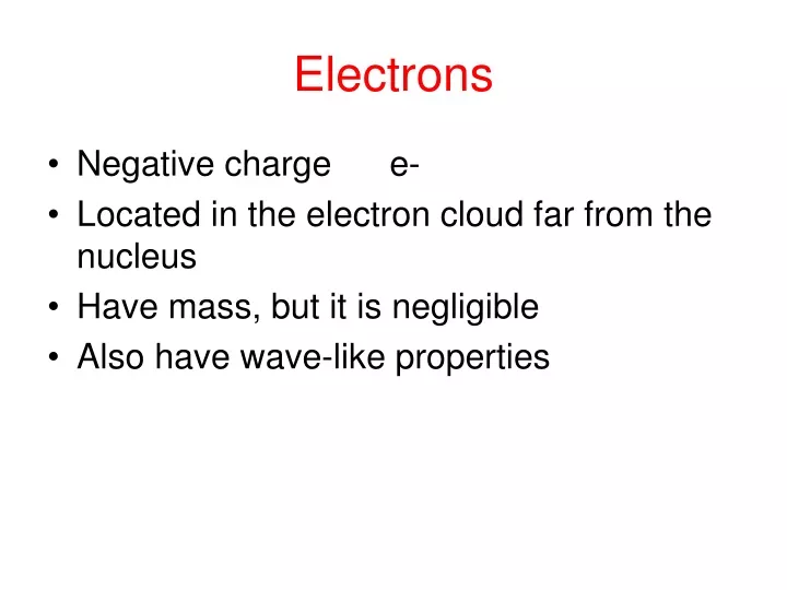 electrons