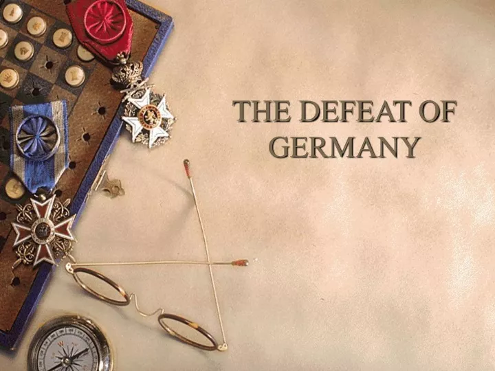 the defeat of germany