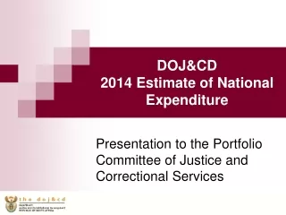 DOJ&amp;CD 2014 Estimate of National Expenditure
