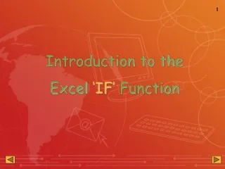 Introduction to the  Excel  ‘IF’  Function