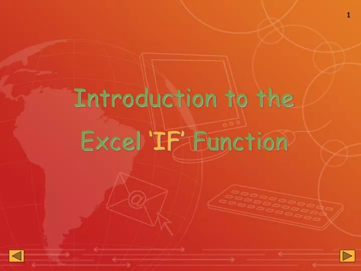 introduction to the excel if function