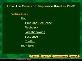 How Are Time and Sequence Used in Plot?