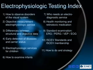 Electrophysiologic Testing Index