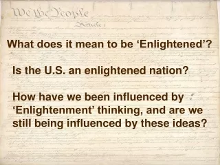 What does it mean to be ‘Enlightened’?