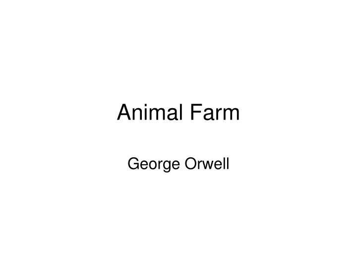 animal farm