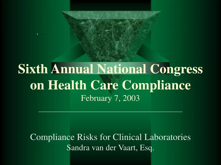compliance risks for clinical laboratories