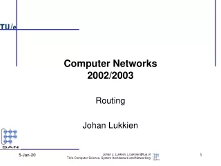 Computer Networks 2002/2003