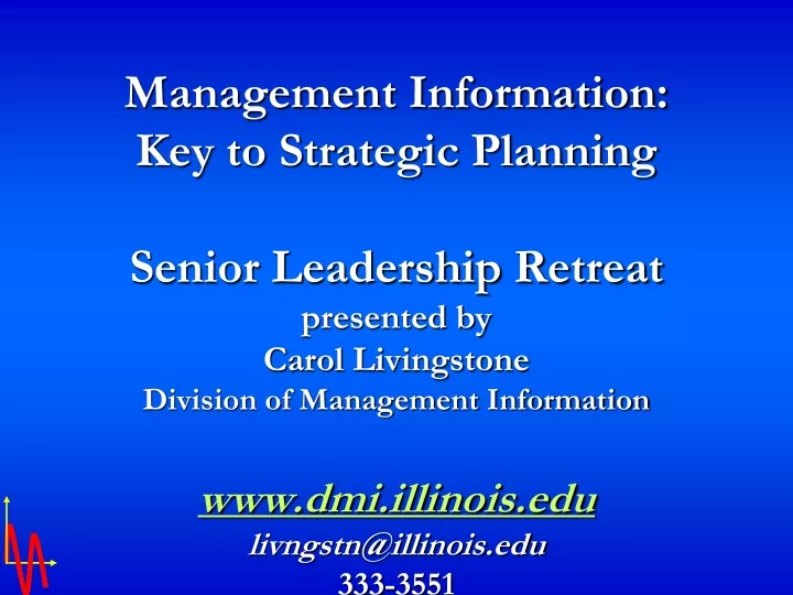 management information key to strategic planning