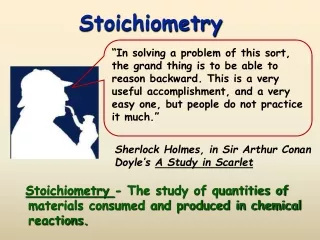 Stoichiometry