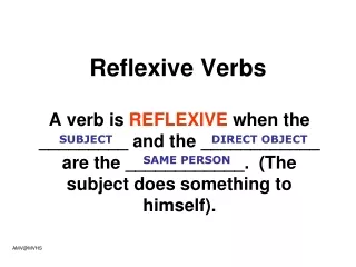 Reflexive Verbs